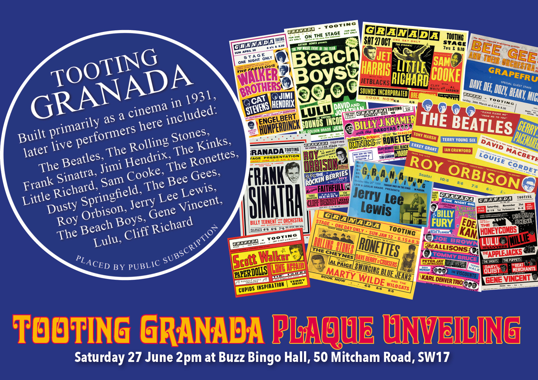 Tooting Granada/Buzz Bingo Hall Show Time spectacular event poster