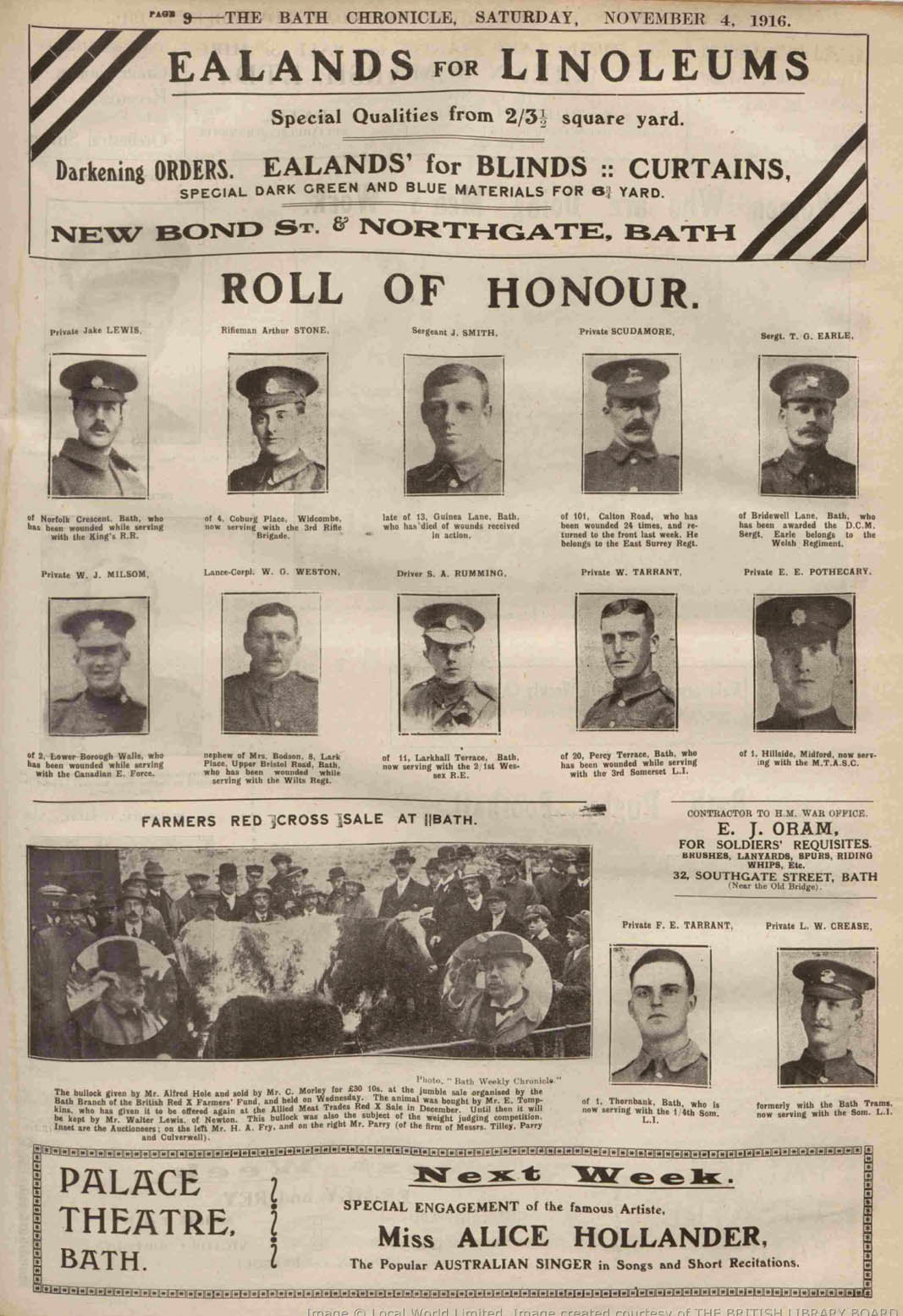 T G EarlBath Chronicle