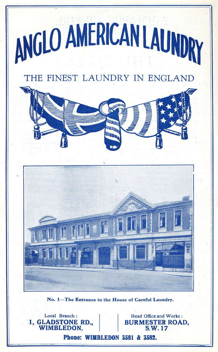 ANGLO AMERICAN LAUNDRY Advert 1932