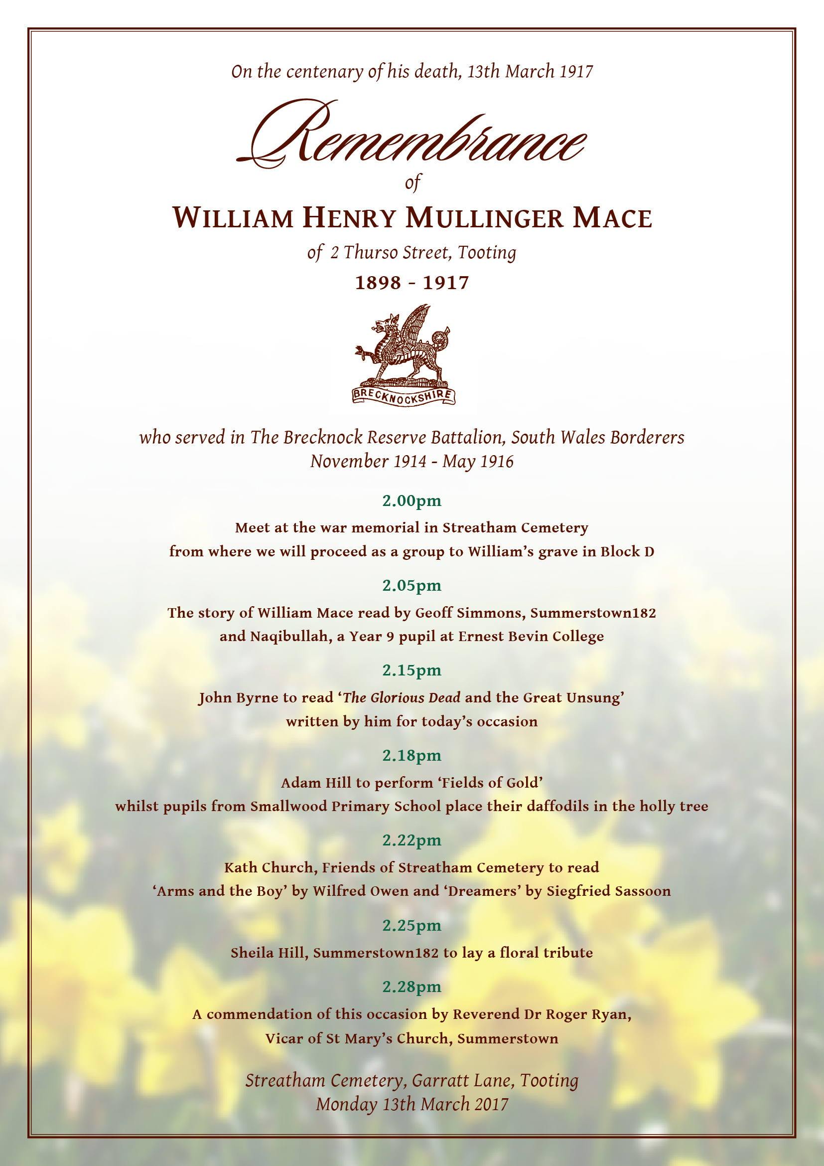 William Mace programme