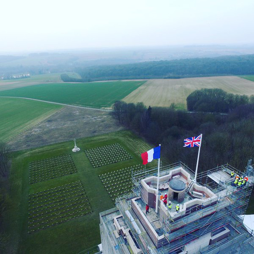 Thiepval flags